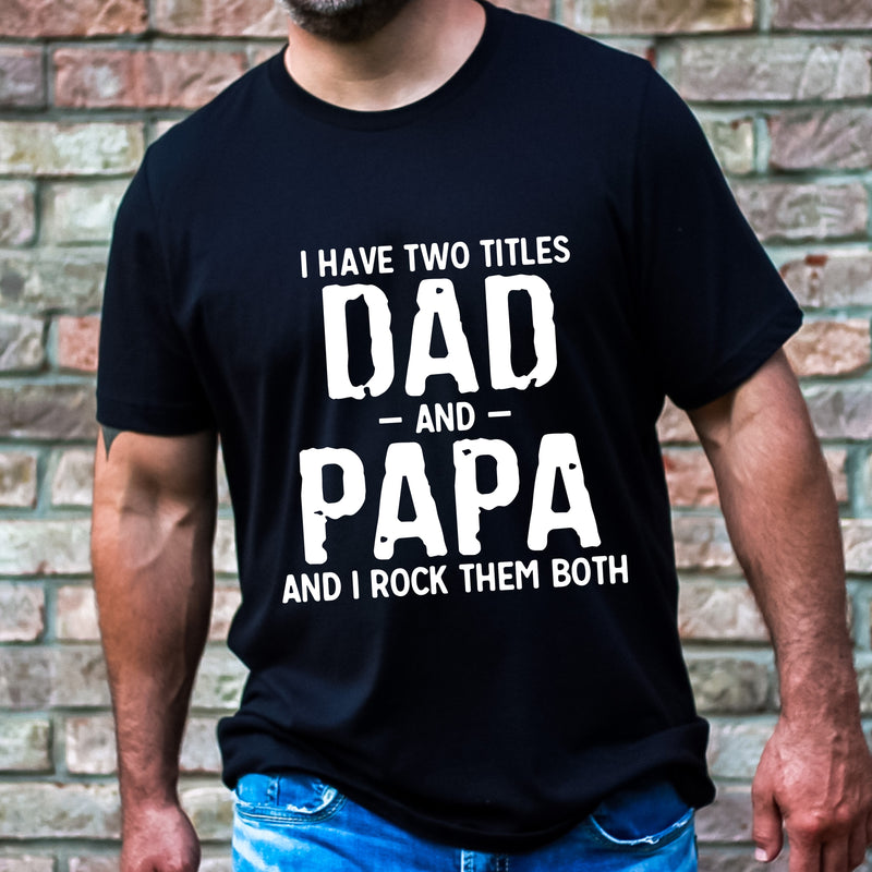 dad and papa shirts