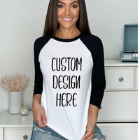 Custom Baseball Tee