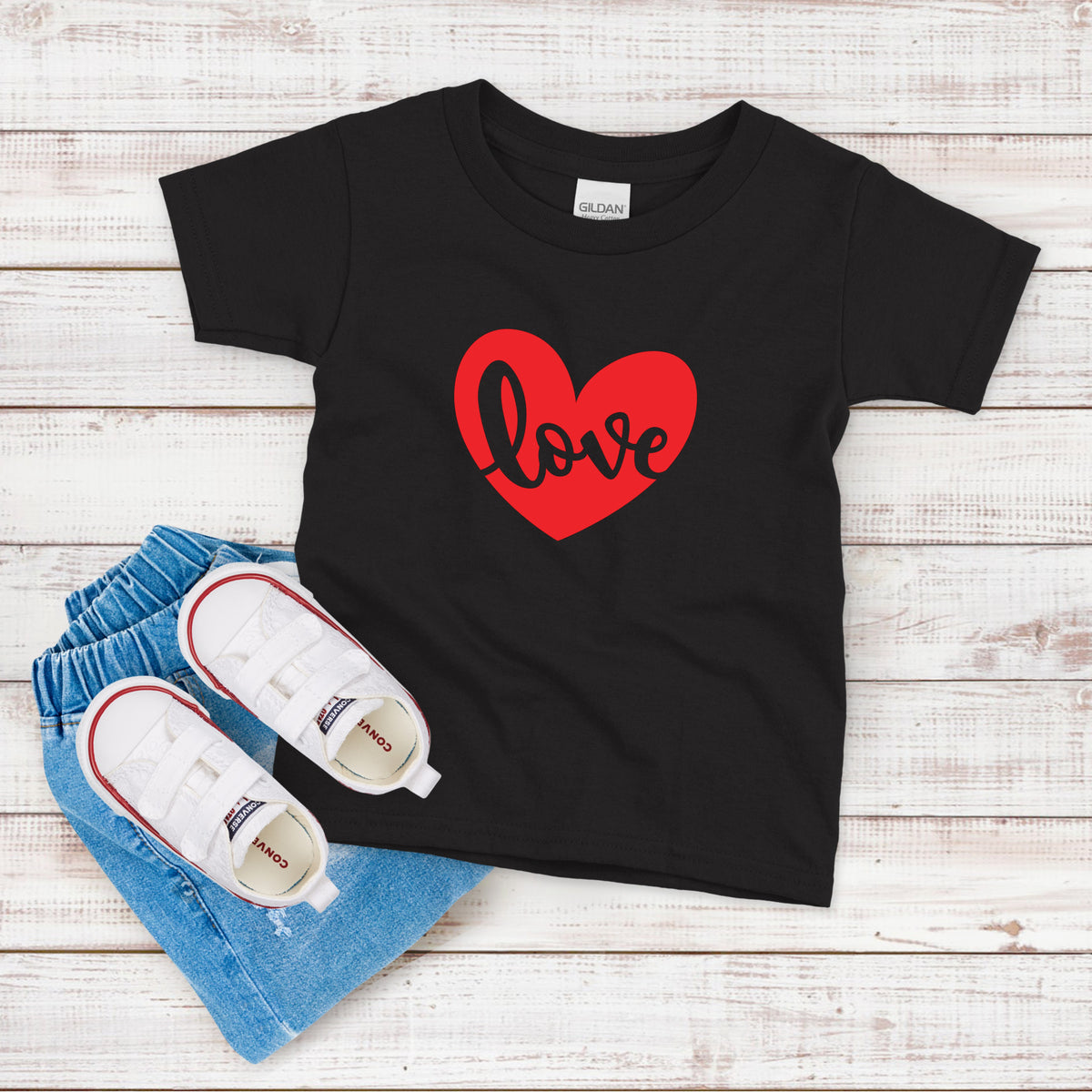 Kids Love Heart T-Shirt